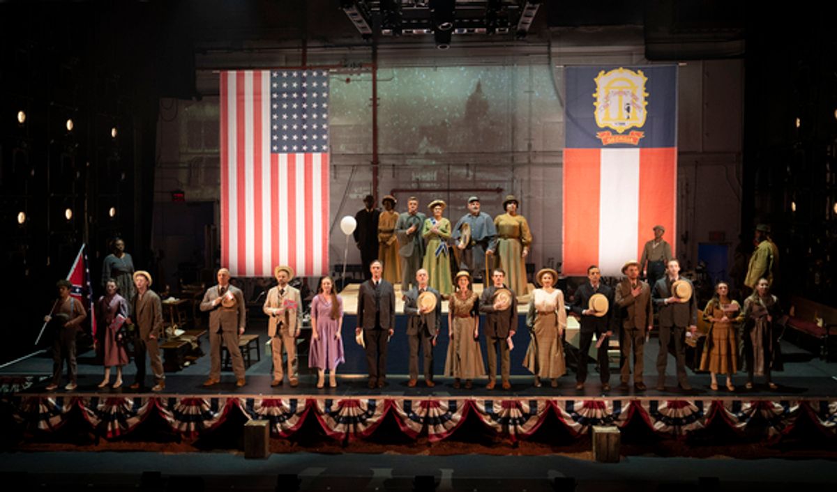 The cast of Parade at Photos & Video: First Look at Ben Platt, Micaela Diamond & More in PARADE