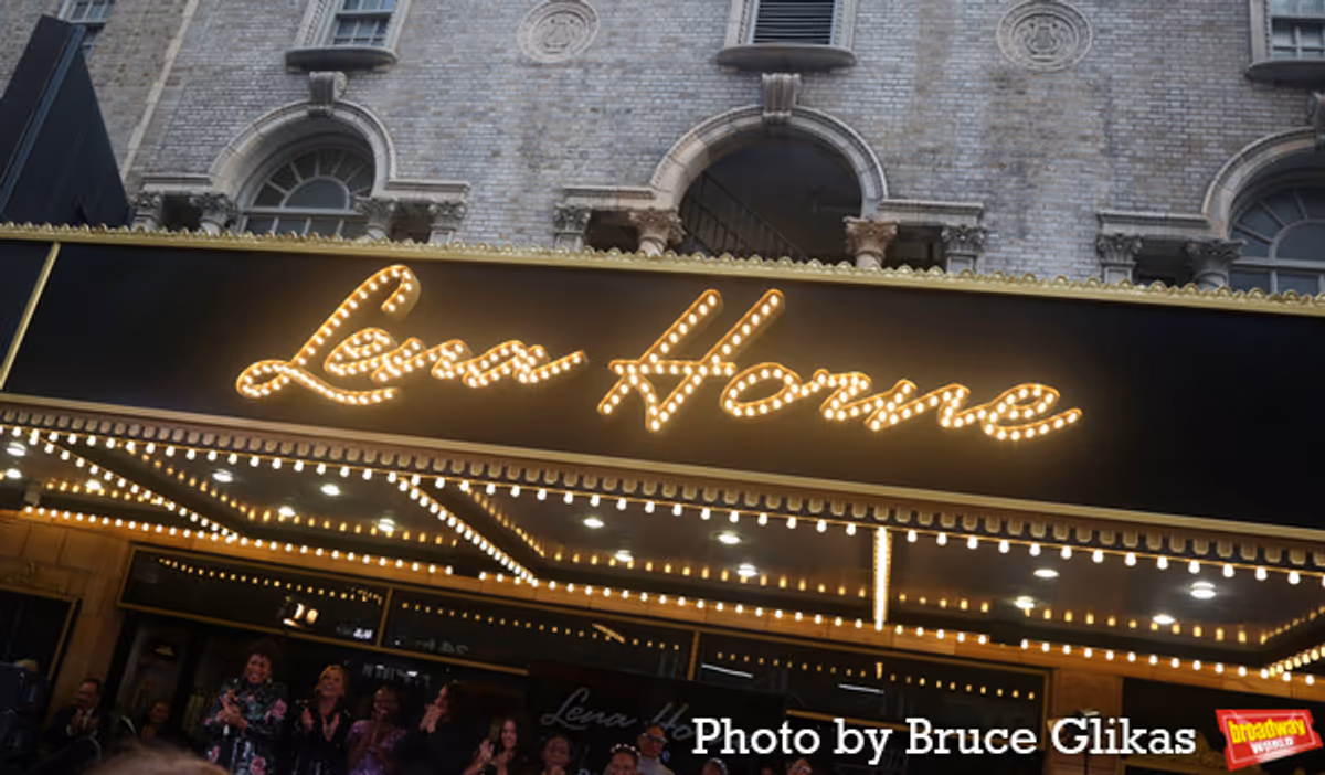 Signage at The Lena Horne Theater at 
