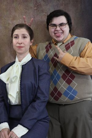 Melissa Harrison (Rosalie Mullins) and Henry Allan (Dewey Finn)
@ BroadwayWorld Melissa Harrison (Rosalie Mullins) and Henry Allan (Dewey Finn)
Photo