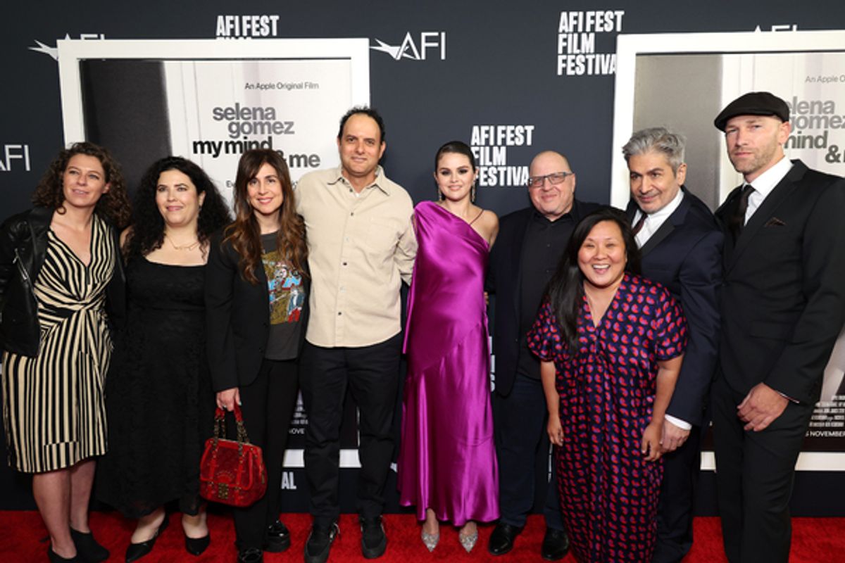 Catie Daley, Producer, Katherine LeBlond, Producer, Aleen Keshishian, Producer, John Janick, Co-Executive Producer, CEO of Interscope Records, Selena Gomez, Steve Berman, Co-Executive Producer, Interscope Vice Chairman, Michelle An, Producer, EVP/Head of Visual Content at Interscope Records, Alek Keshishian, Director, and Paul Marchand, Writer/Co-Executive Producer at 