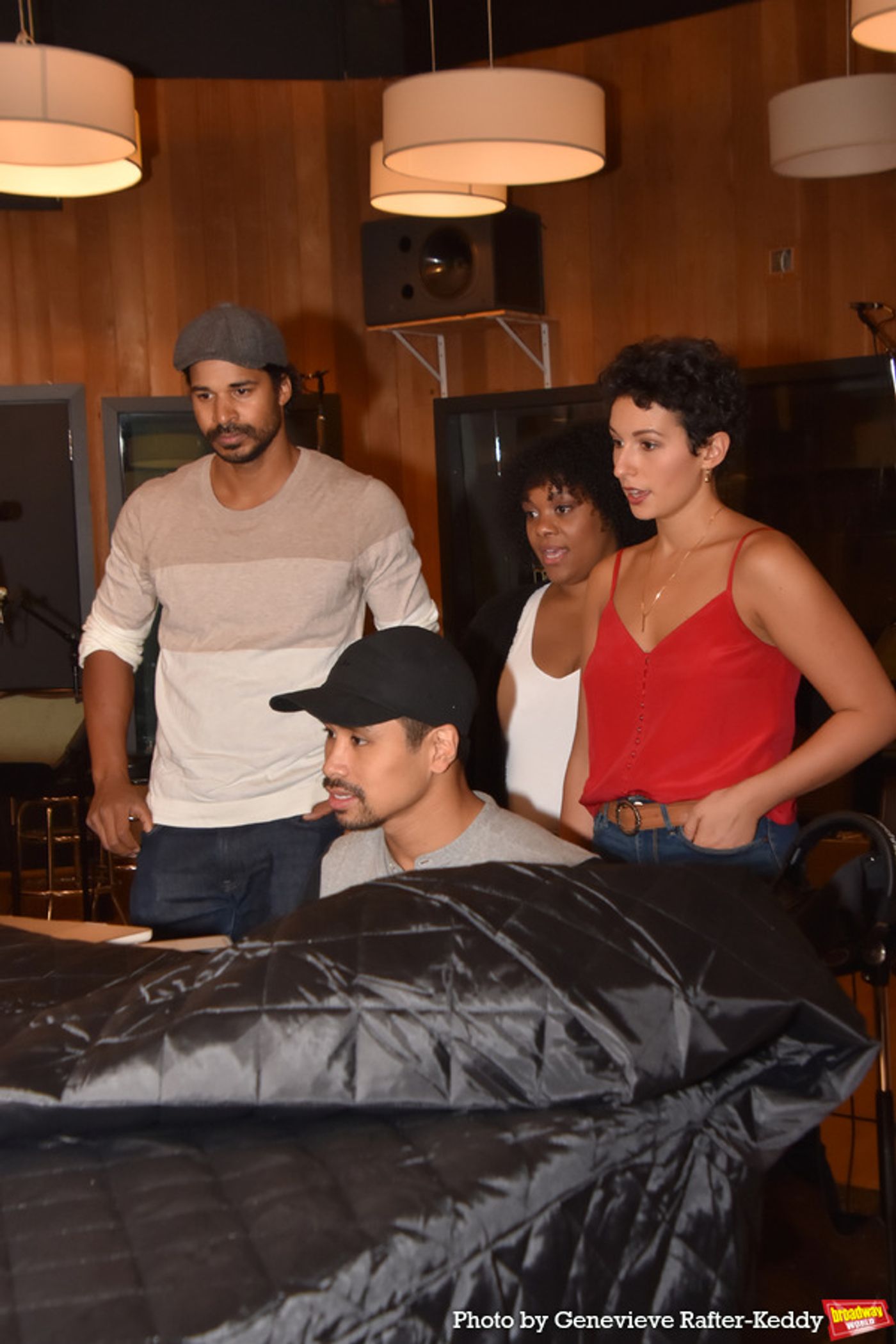 Photo Exclusive: See the Cast of ALADDIN in the Recording Studio for CAROLS FOR A CURE 2022  Image
