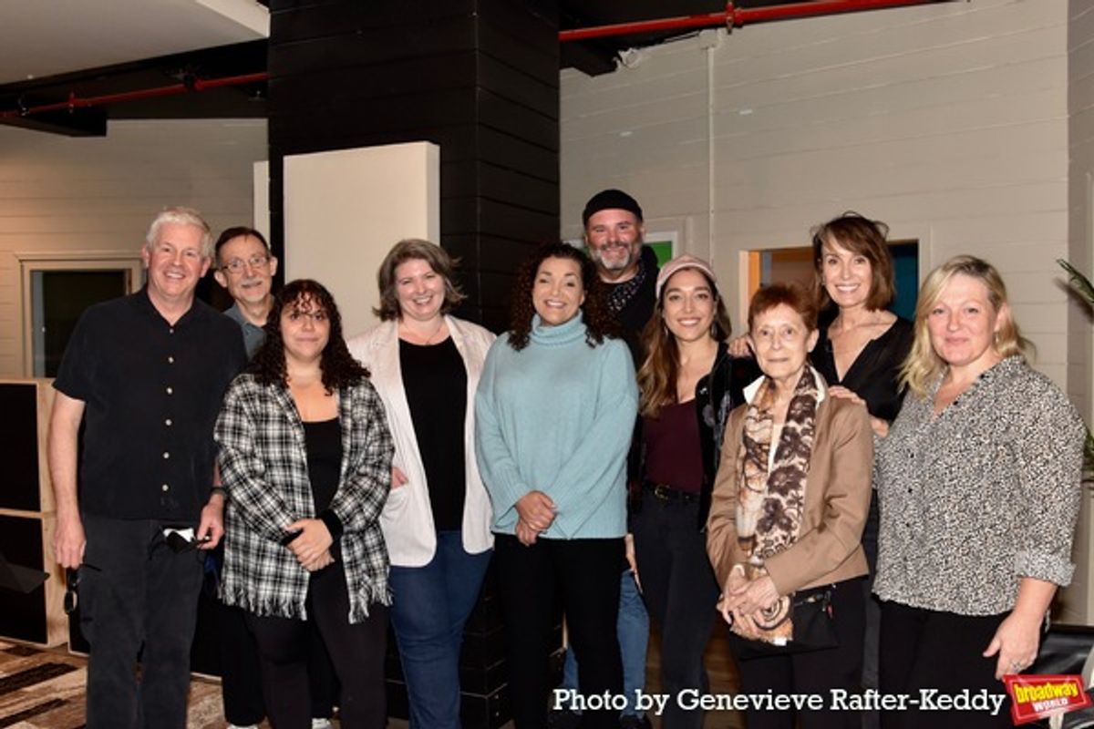 Dale Rieling (Conductor), Ed Matthew, Addie Gerber, Katherine McNamee, Patrkia Phillips, Luke Grooms, Giselle O. Alvarez, Angie Finns Marie Johnson and Lynn Pinto (Producer) at 