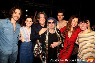 Chris Wood, Anika Larsen, Book Writer Cameron Crowe, Joni Mitchell, Drew Gehling, Sol Photo