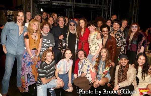 Chris Wood, Anika Larsen, Book Writer Cameron Crowe, Joni Mitchell, Drew Gehling, Sol Photo