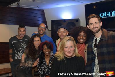 Andros Rodriguez (Engineer) and Lynn Pinto (Producer) join Bobby Daye, Lauren Celenta Photo