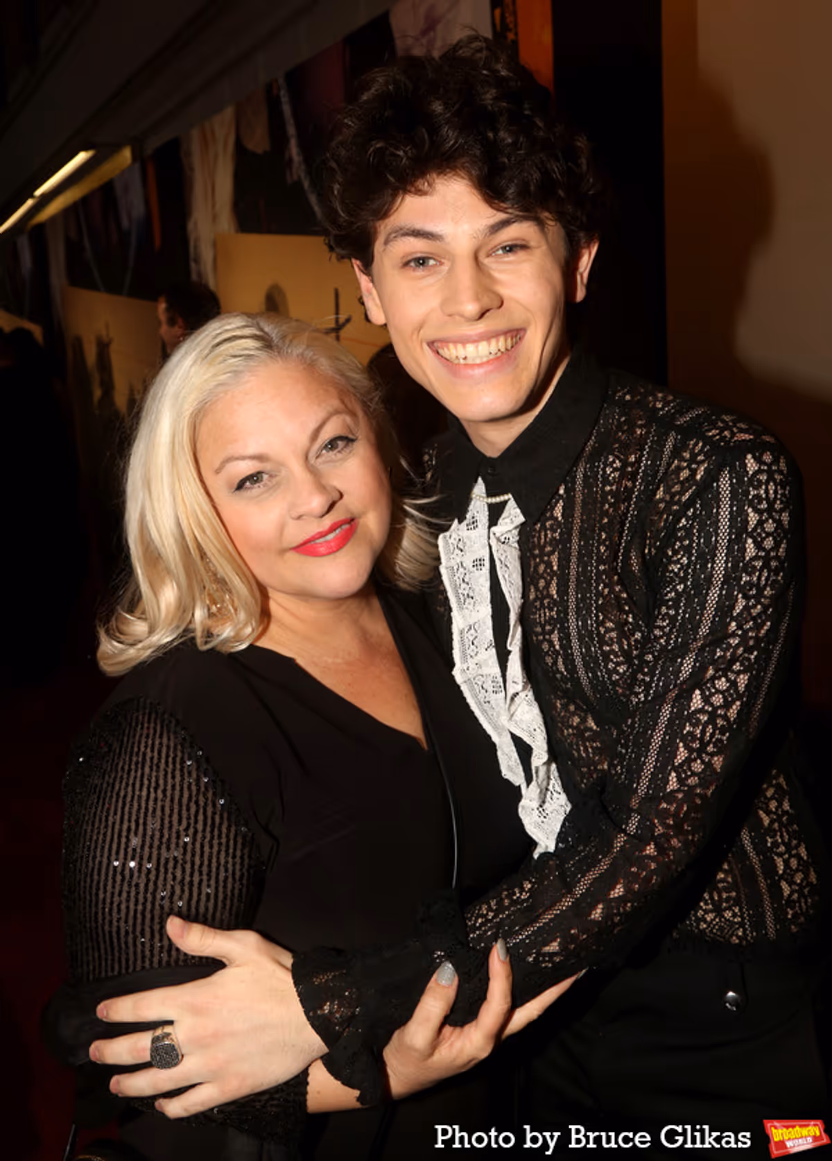 Stephanie Likes and son Casey Likes at 