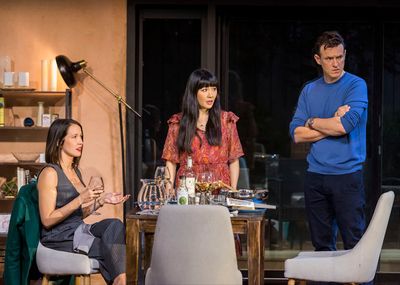 Anna Camp, Constance Wu and Adam Rothenberg Photo