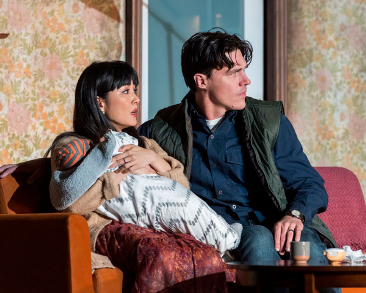 Constance Wu and Finn Wittrock at 