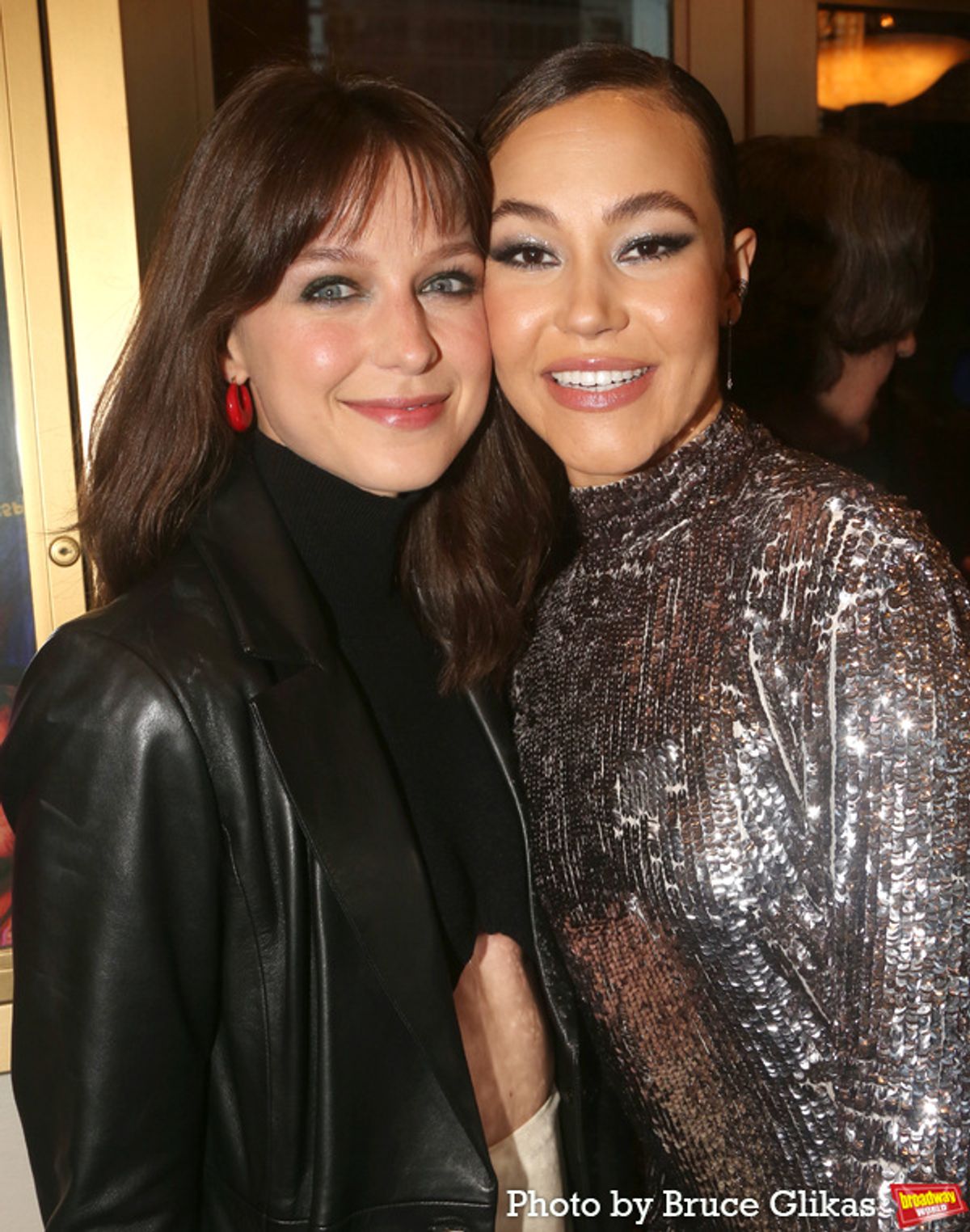 Melissa Benoist and Solea Pfeiffer at 