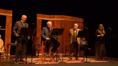 Nigel Fairs, Colin Baker, Terry Molloy, Dee Sadler Photo