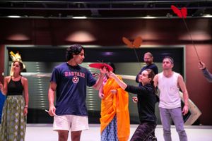 Sonya Venugopal, Adi Dixit, Mahira Makkar, puppeteer Betsy Rosen, Brian Thomas Abraha Photo