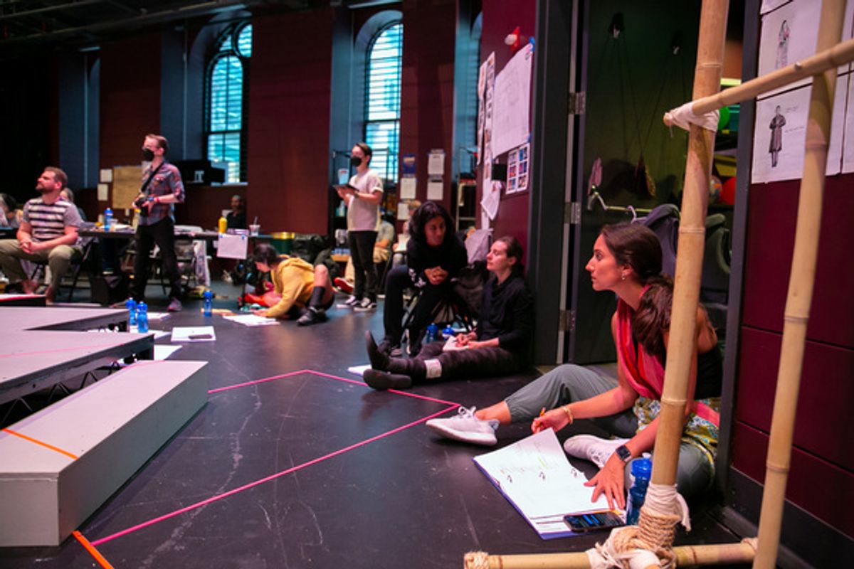 Members of the company  at 