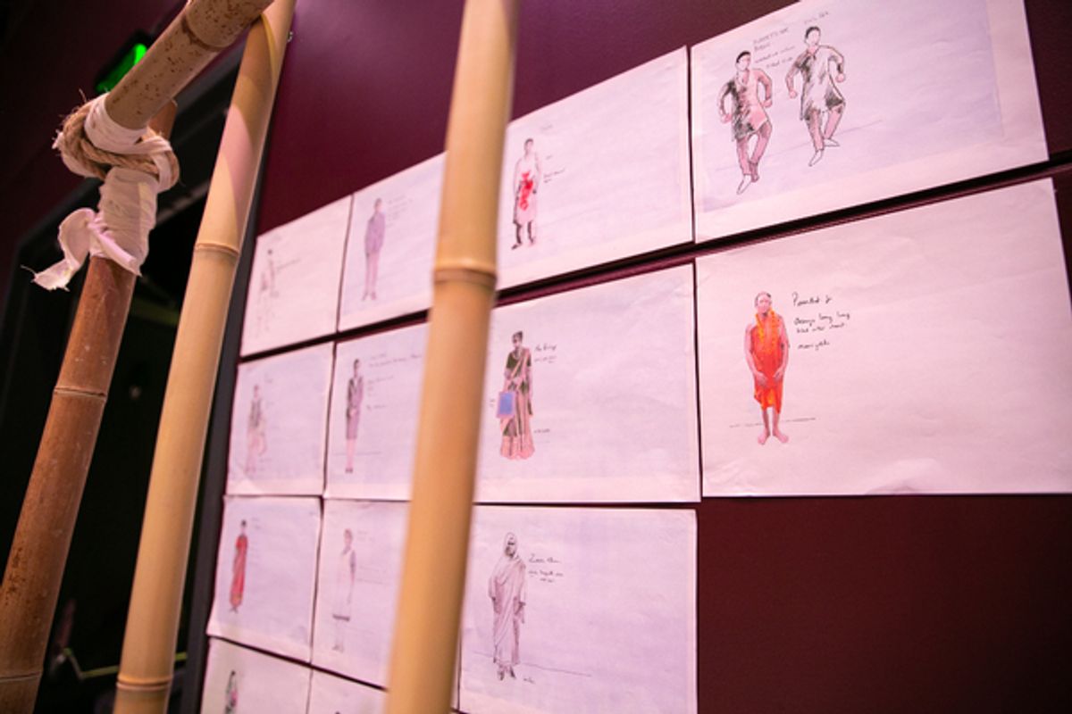 Costume sketches by Scenic and Costume Designer Tim Hatley for Life of Pi at 