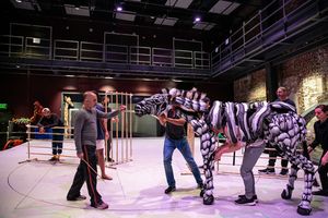 Sathya Sridharan, Rajesh Bose, and Avery Glymph, Andrew Wilson, and Betsy Rosen (behind) @ BroadwayWorld Sathya Sridharan, Rajesh Bose, and Avery Glymph, Andrew Wilson, and Betsy Rosen (behi Photo