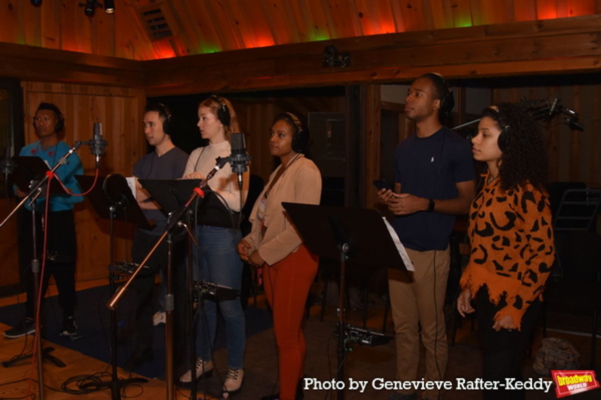 Albert Guerzon, Kennedy Kanagawa. Mary Kate Moore, Ta'Nika Gibson, Cole Thompson and Alysia Velez at 