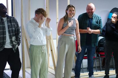 Akmed Junior Khemalai, Sam Young (Orchestrator), Kayleigh McKnight, and Adam Pearce Photo