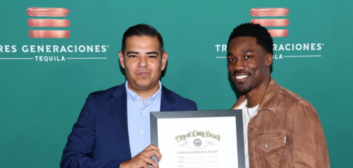 Long Beach Mayor Robert Garcia and GIV�'ON at 