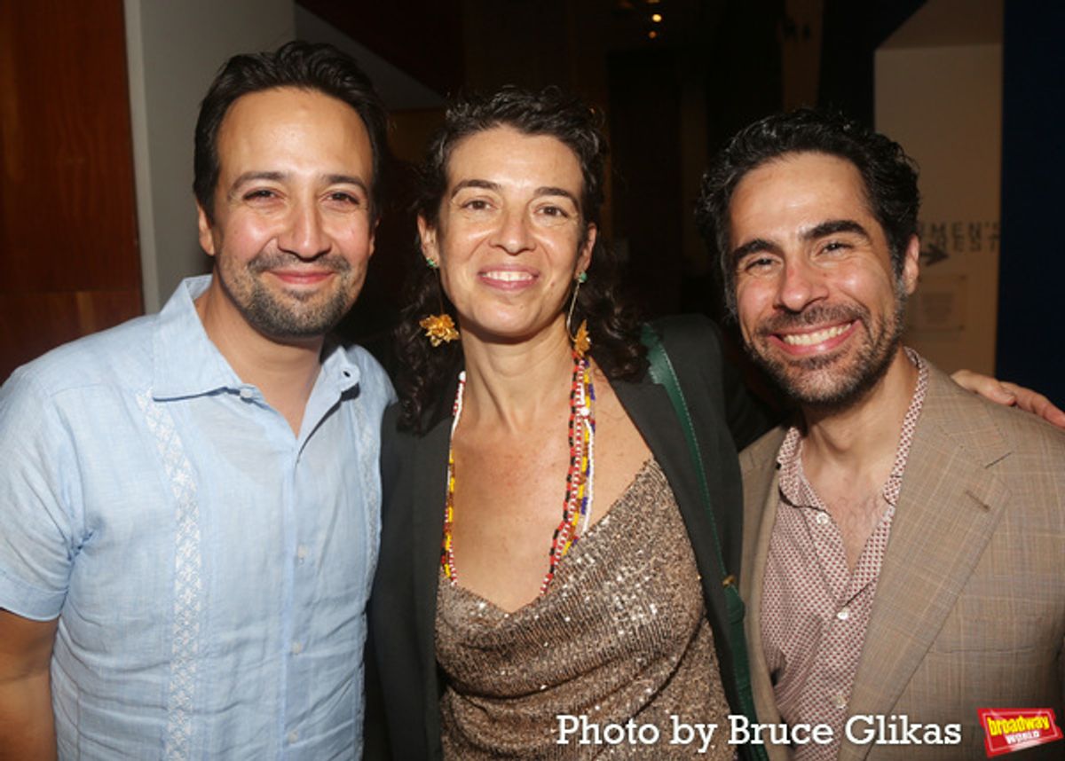 Lin-Manuel Miranda, Quiara Alegría Hudes and Alex Lacamoire  at 