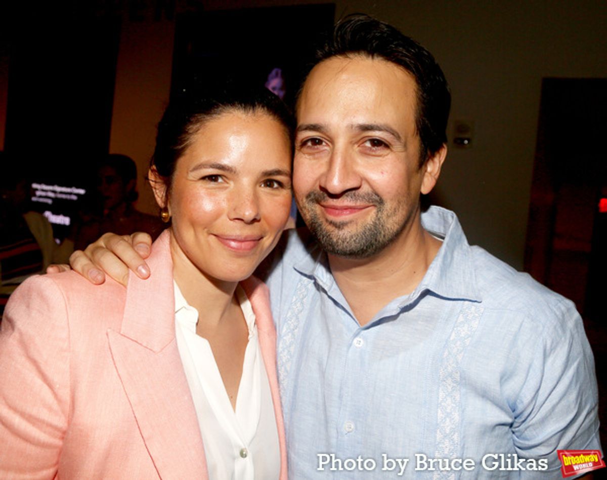 Vanessa Nadal Miranda and Lin-Manuel Miranda  at 