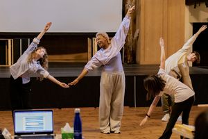 Elexi Walker and the young company Photo