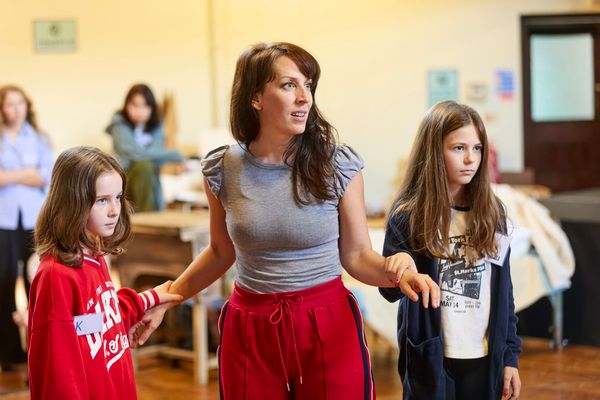 Lizzie Winkler and the young company cast Photo