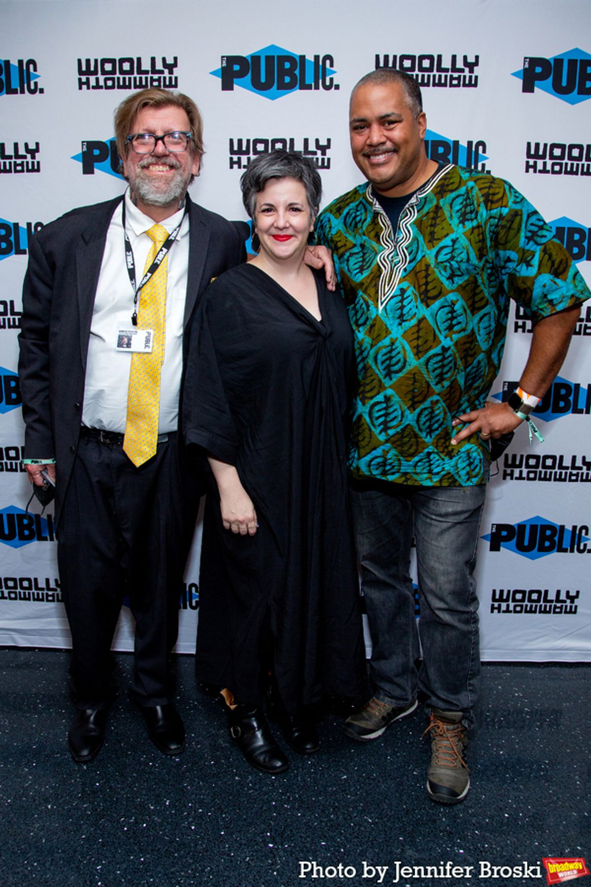 Oskar Eustis, Maria Manuela Goyanes, Freedome Bradley-Ballentine at 
