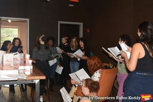 Associate Music Director Alyssa Kay Thompson rehearsing with the cast @ BroadwayWorld Associate Music Director Alyssa Kay Thompson rehearsing with the cast Photo