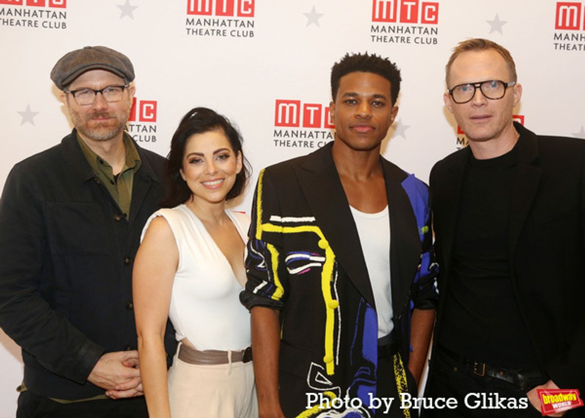 Erik Jensen, Krysta Rodriguez, Jeremy Pope and Paul Bettany at 