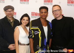 Erik Jensen, Krysta Rodriguez, Jeremy Pope and Paul Bettany Photo