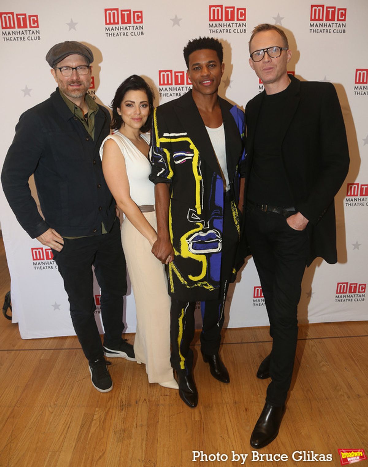 Erik Jensen, Krysta Rodriguez, Jeremy Pope and Paul Bettany at 