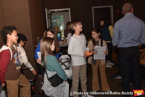 Patrick Vaccariello getting the childrens chorus ready to record Photo