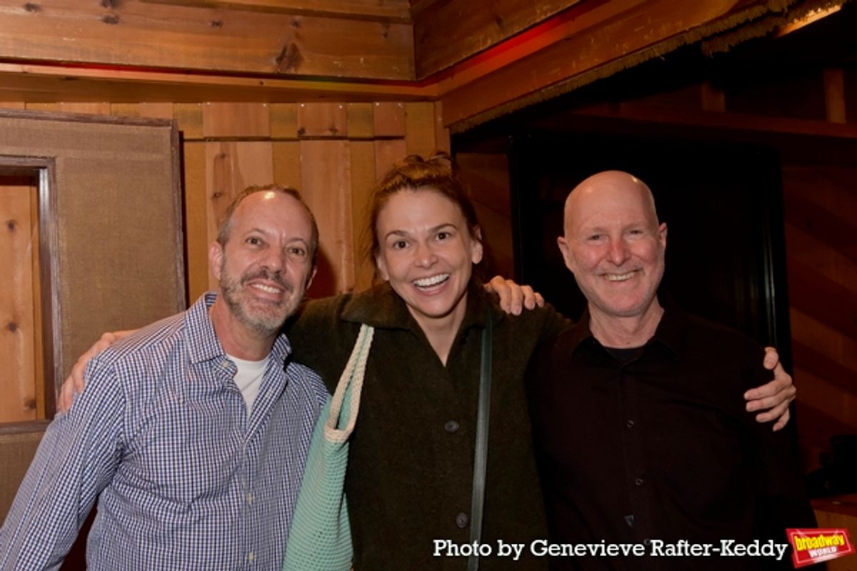Patrick Vaccariello, Sutton Foster and Jim Laev at 