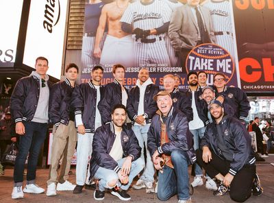 The cast of Take Me Out  Photo