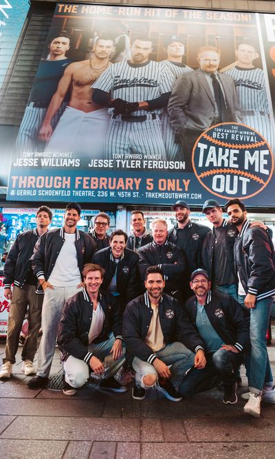 The cast of Take Me Out  Photo