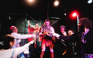 (center) Jenna Steege Ramey with (clockwise from lower left) Emilie Rose Danno, Declan Collins, Karla Corona, Frank Nall, Grant Carriker and Ernest Henton @ BroadwayWorld (center) Jenna Steege Ramey with (clockwise from lower left) Emilie Rose Danno, Decla Photo