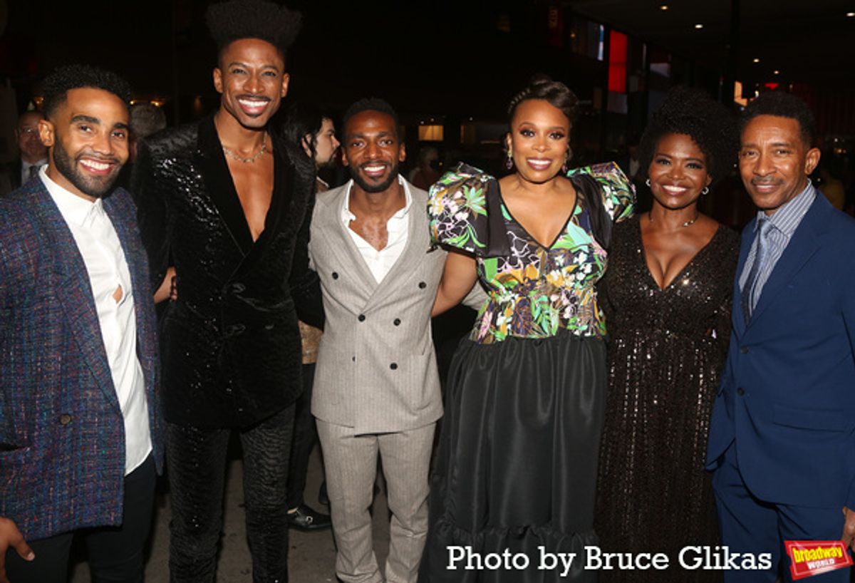 Robert Hartwell, Daniel J. Watts, Associate Choreographer Brittney Griffin, La Chanze and Charles Randolph Wright at 
