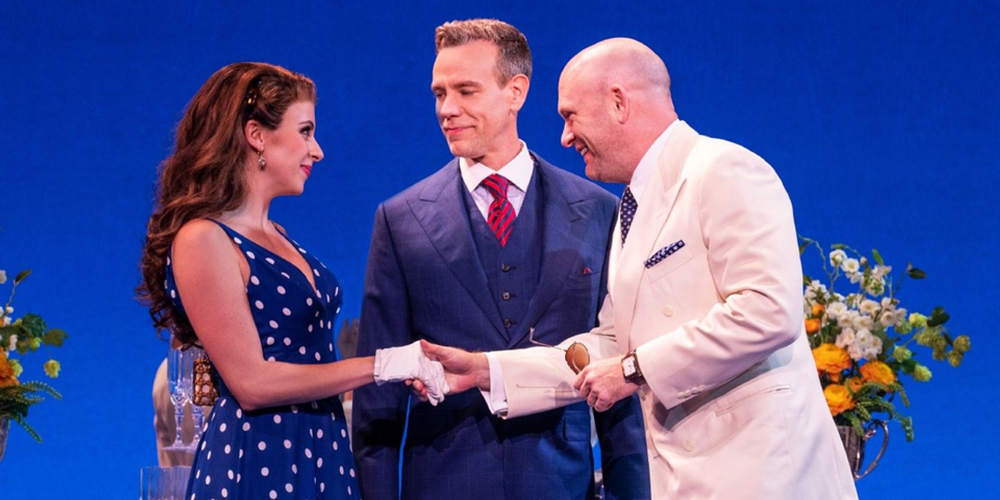 (L to R) Olivia Valli, Adam Pascal, and Matthew Stocke. Credit: Matthew Murphy for MurphyMade