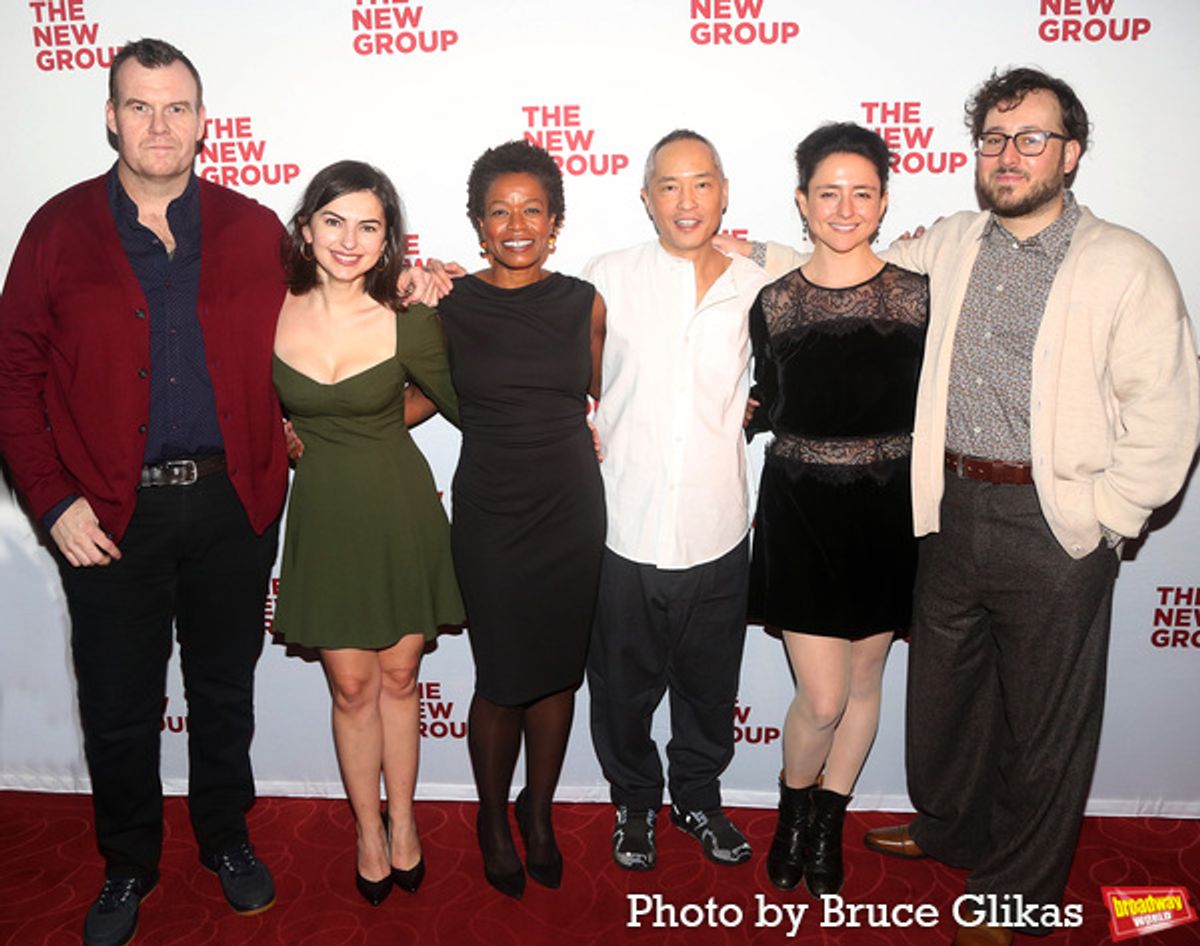 Jeb Kreager, Rachel Sachnoff, Quincy Tyler Bernstine, Ken Leung, Director Danya Taymor and Playwright Will Arbery at 