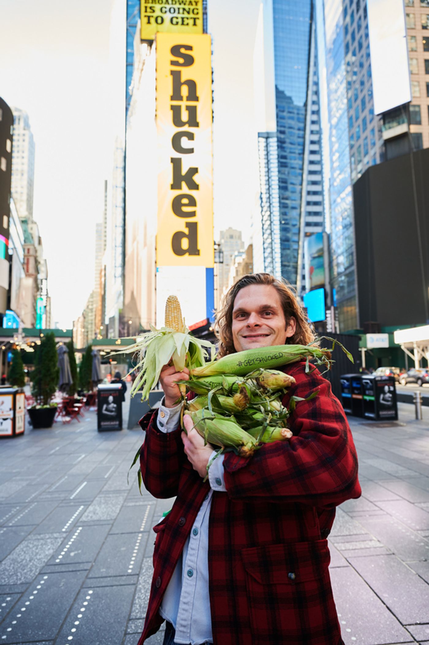 Photos & Video: The Company of SHUCKED Takes Over Times Square  Image