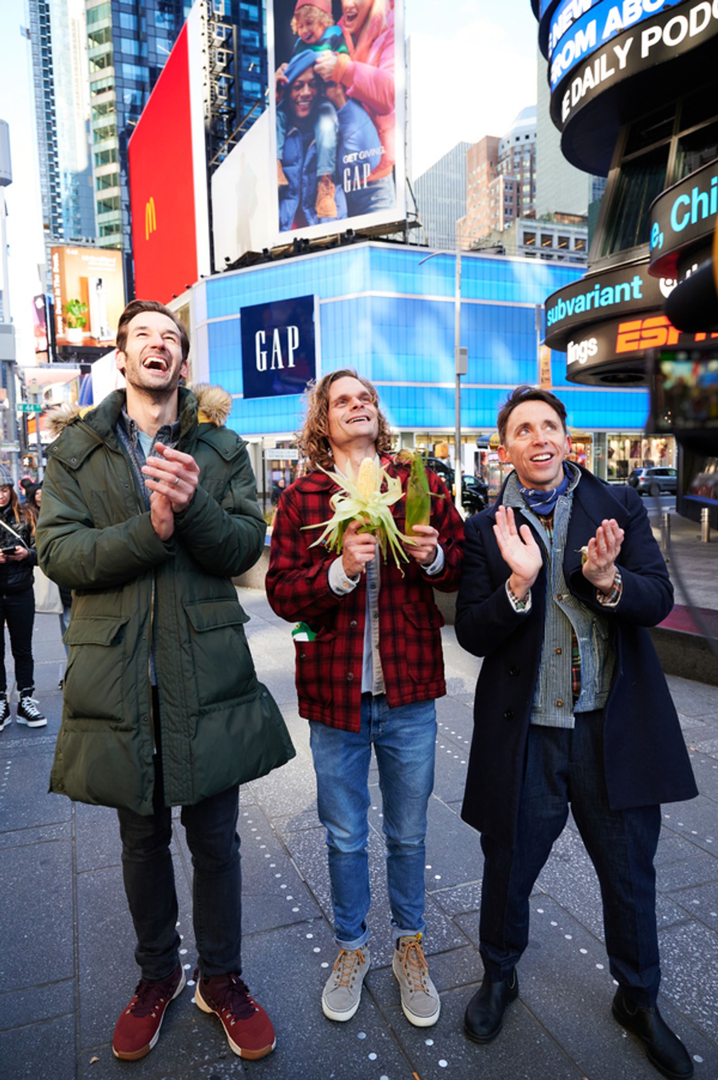 Photos & Video: The Company of SHUCKED Takes Over Times Square  Image