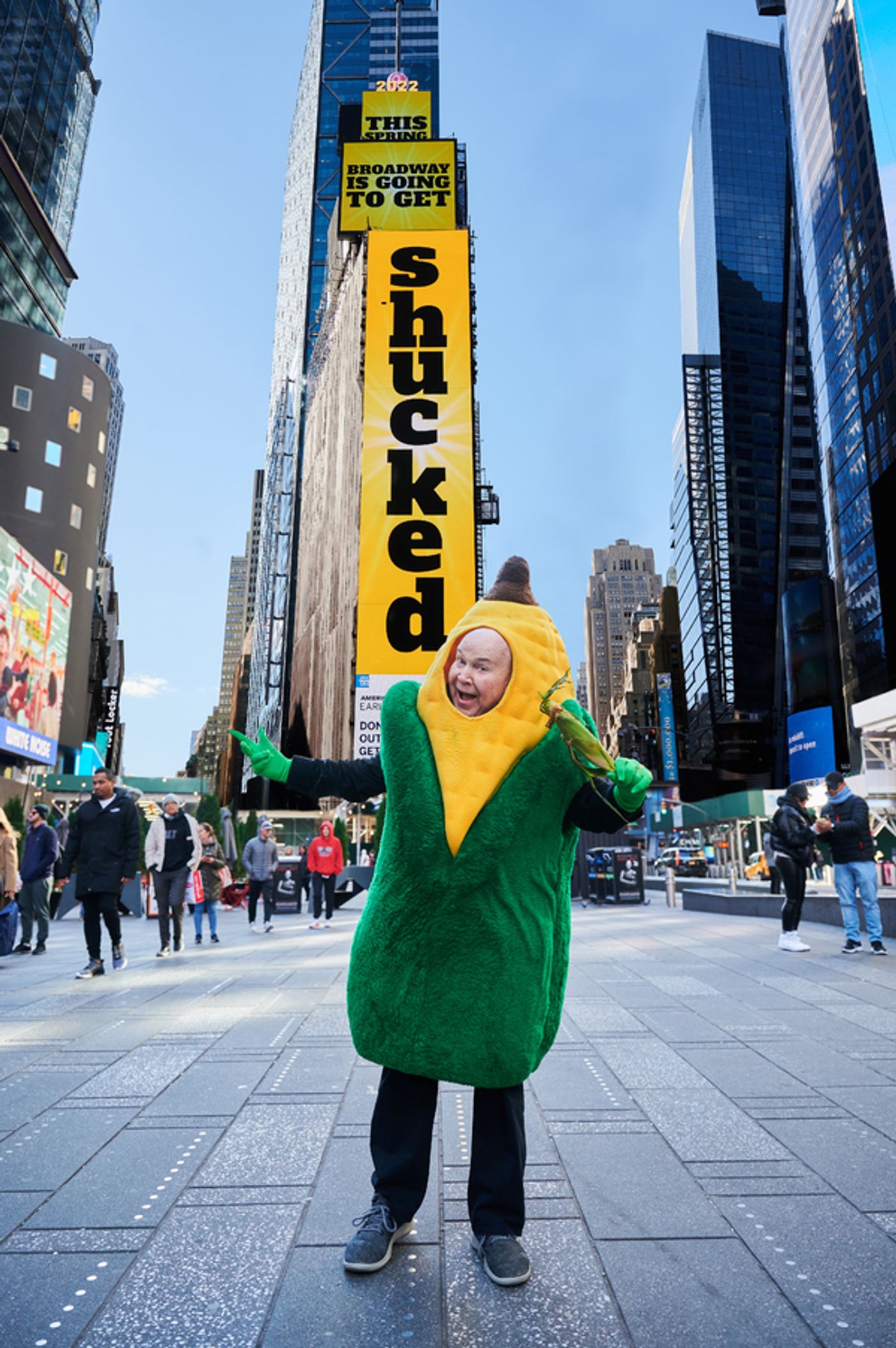 Photos & Video: The Company of SHUCKED Takes Over Times Square  Image