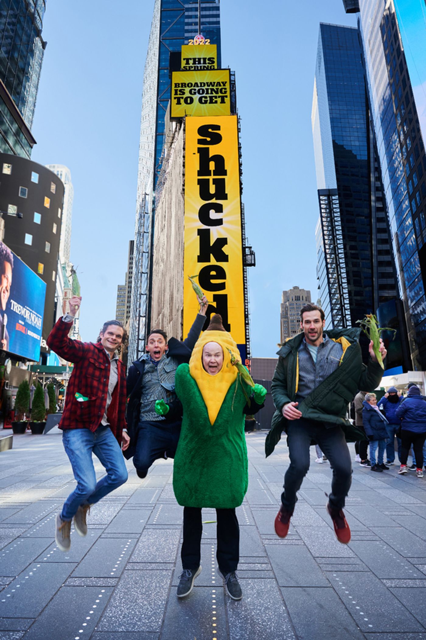 Photos & Video: The Company of SHUCKED Takes Over Times Square  Image