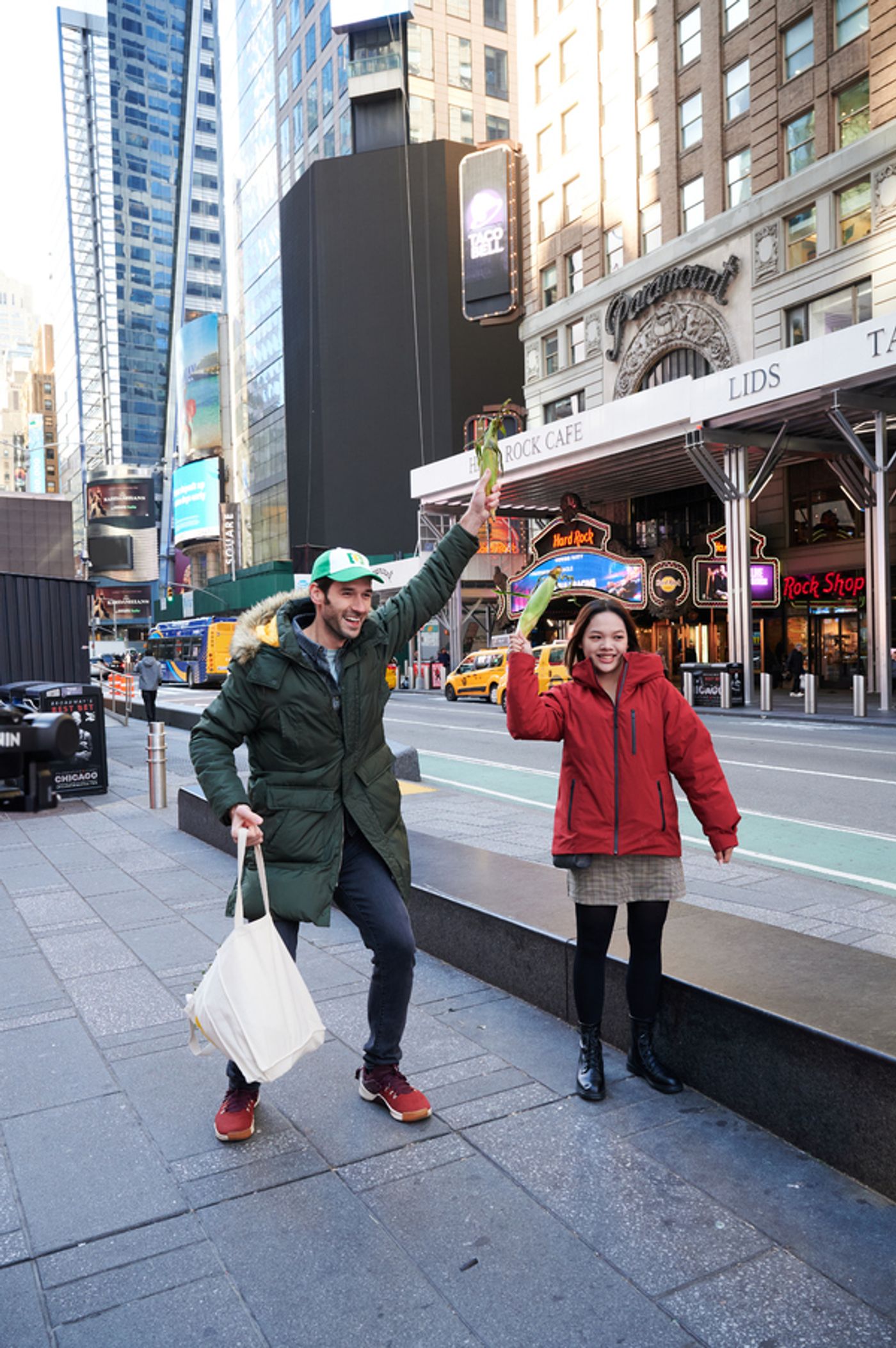 Photos & Video: The Company of SHUCKED Takes Over Times Square  Image