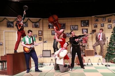 The cast of Million Dollar Quartet Christmas  Photo