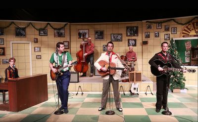 The cast of Million Dollar Quartet Christmas  Photo