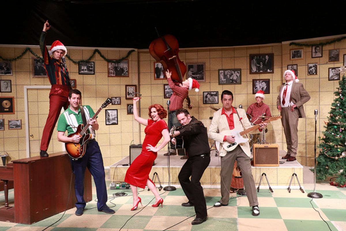 The cast of Million Dollar Quartet Christmas  at 