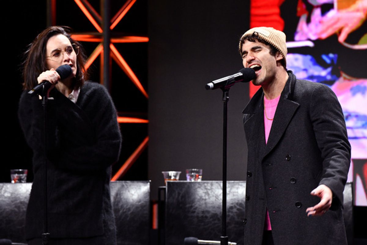 Lena Hall and Darren Criss at 