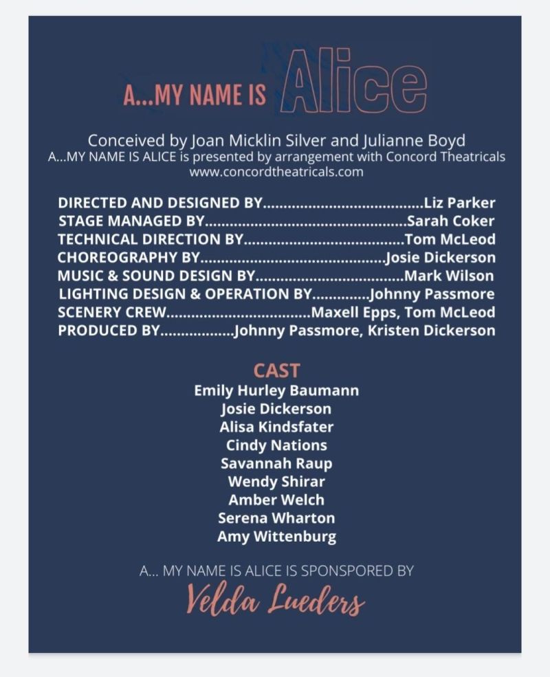 Review: A....MY NAME IS ALICE at Red Curtain Theatre Is a Girl-Power Celebration  Image