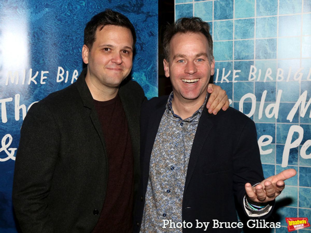 Derek DelGaudio and Mike Birbiglia at 