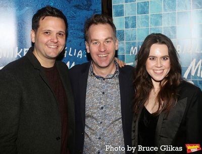 Derek DelGaudio, Mike Birbiglia and Vanessa Lauren Photo